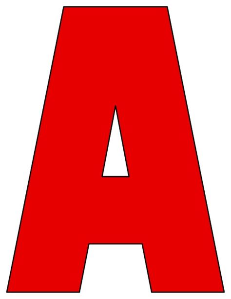 Printable Red Letters